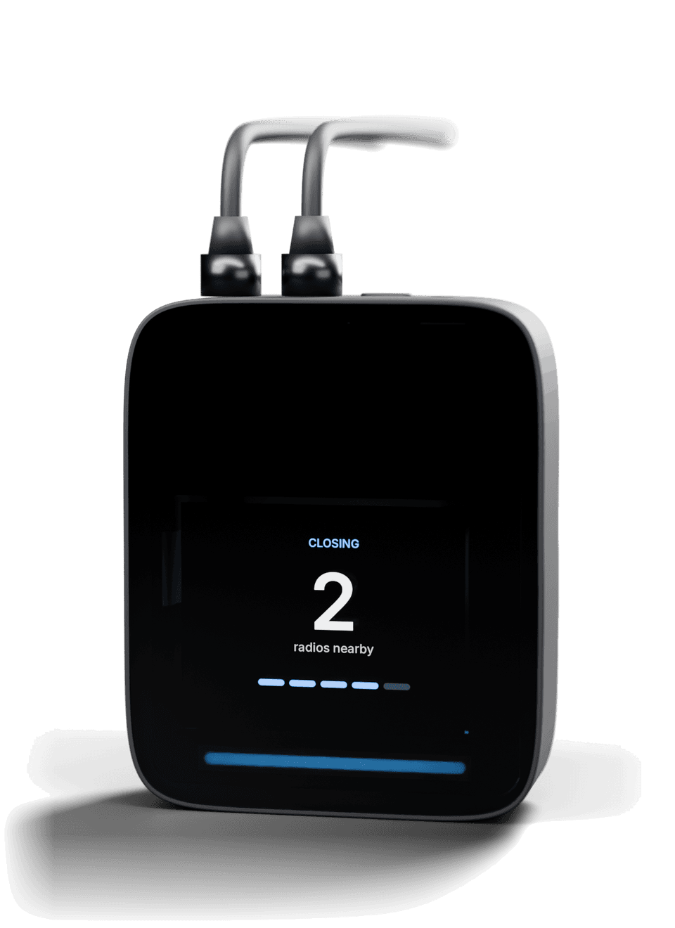 Rozzr Pro: a taller device with two antenna leads and the same screen